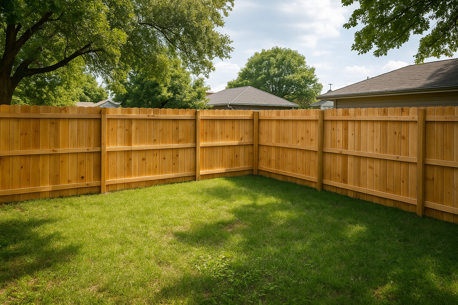 Wood Fence Installation Image 2